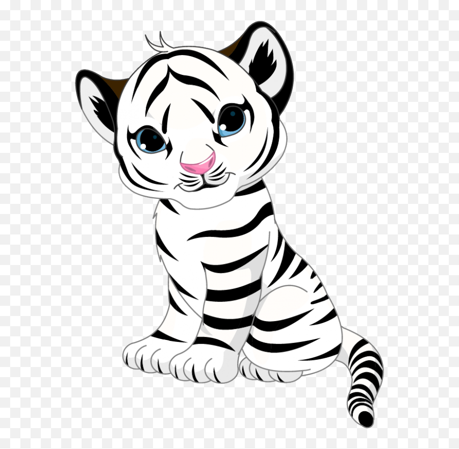 White Tiger Png - Drawing Tigers Sketch Cómo Dibujar Un Cute White Tiger Drawings Easy Emoji,Tigger Emoji