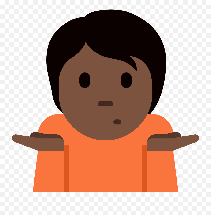 Person Shrugging Emoji Clipart Free Download Transparent,Ohhhhhhhhhhh Emoji