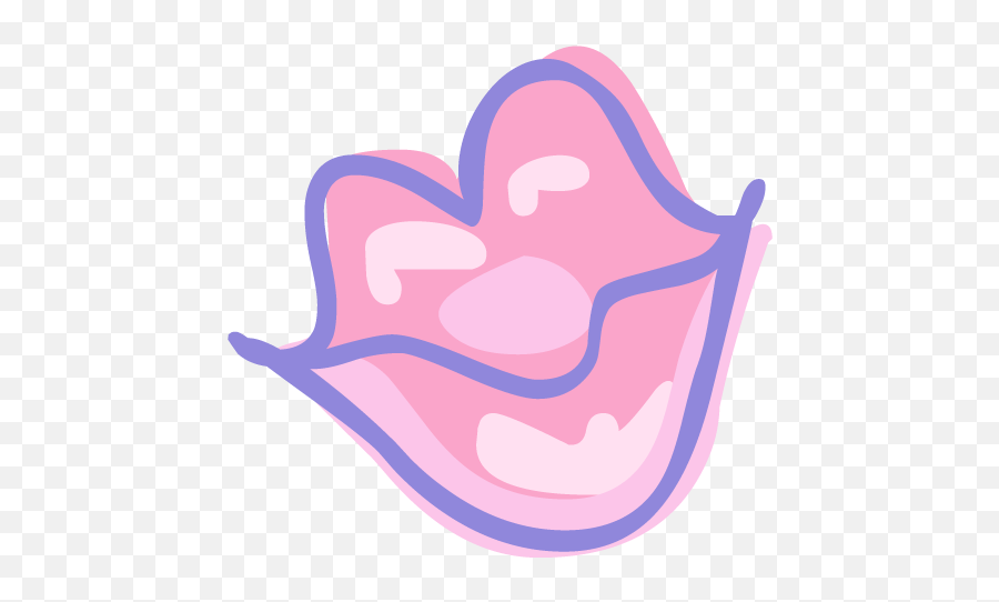 Mouth Lips Kiss Icon Valentine Iconset Fast Icon Design - Lips Pink Cartoon Transparent Emoji,Kiss Emoticon Text