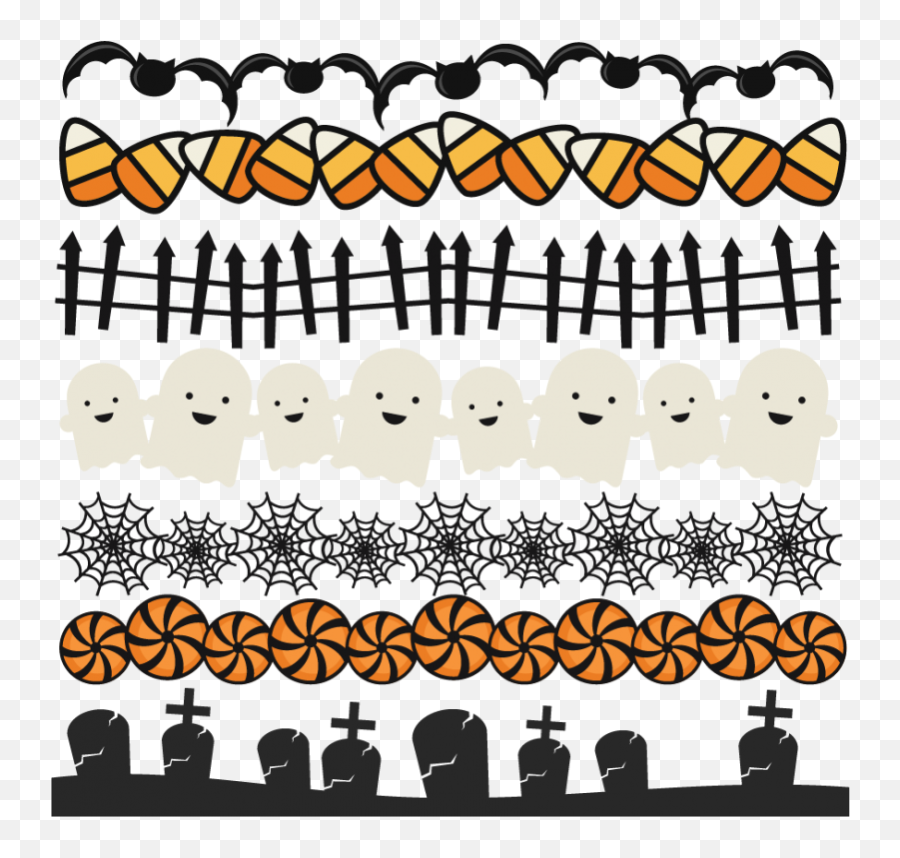 Free Halloween Page Borders Download - Transparent Halloween Banner Png Emoji,Typable Emoticons