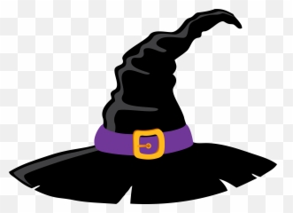 Witch Hat Clipart Black And White - Witch Hat Clipart Png Emoji,Witch Hat Emoji