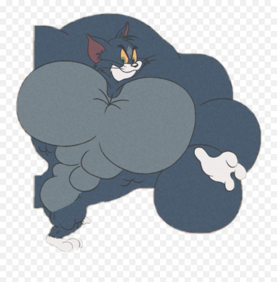 Tomandjerry Muscular Bulky Sticker By Nelsondelemos - Hussite Memes Emoji,Muscular Emoji