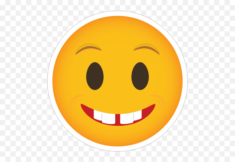 Phone Emoji Sticker Grinning - Happy,Hurry Emoji