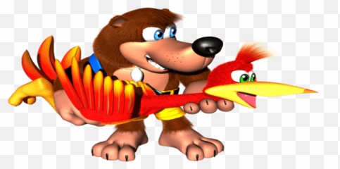 Iconic Video Game Characters - Banjo Kazooie Transparent Emoji,Thetoptens Emoticons
