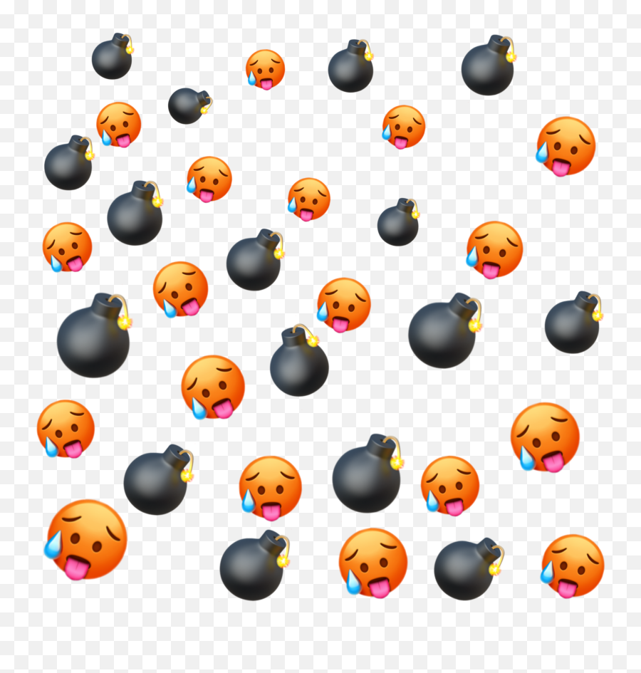 Background Bomb Hot Sticker - Dot Emoji,Bomb Emoji Png