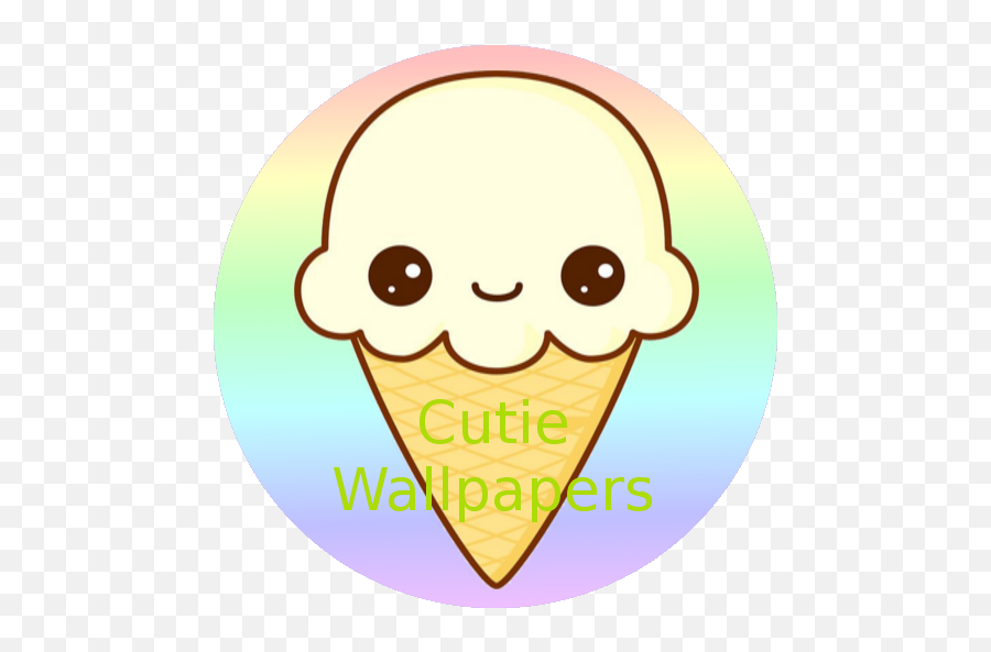 Cutie Wallpapersfree Backgrounds And Lock Screens For Girls - Kawaii Ice Cream Cone Clipart Emoji,2015 As Emojis Tumblr