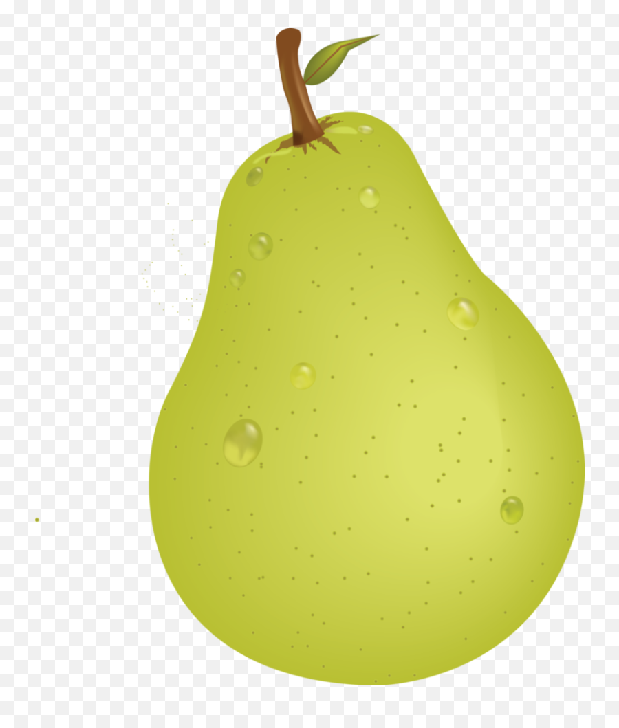 Pear Vector - Transparent Background Clip Art Pear Emoji,Eggplant Emojis Vector
