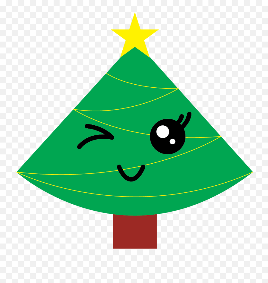 Kawaii Christmas Illustration - Happy Emoji,Snow Emoticons Kawaii