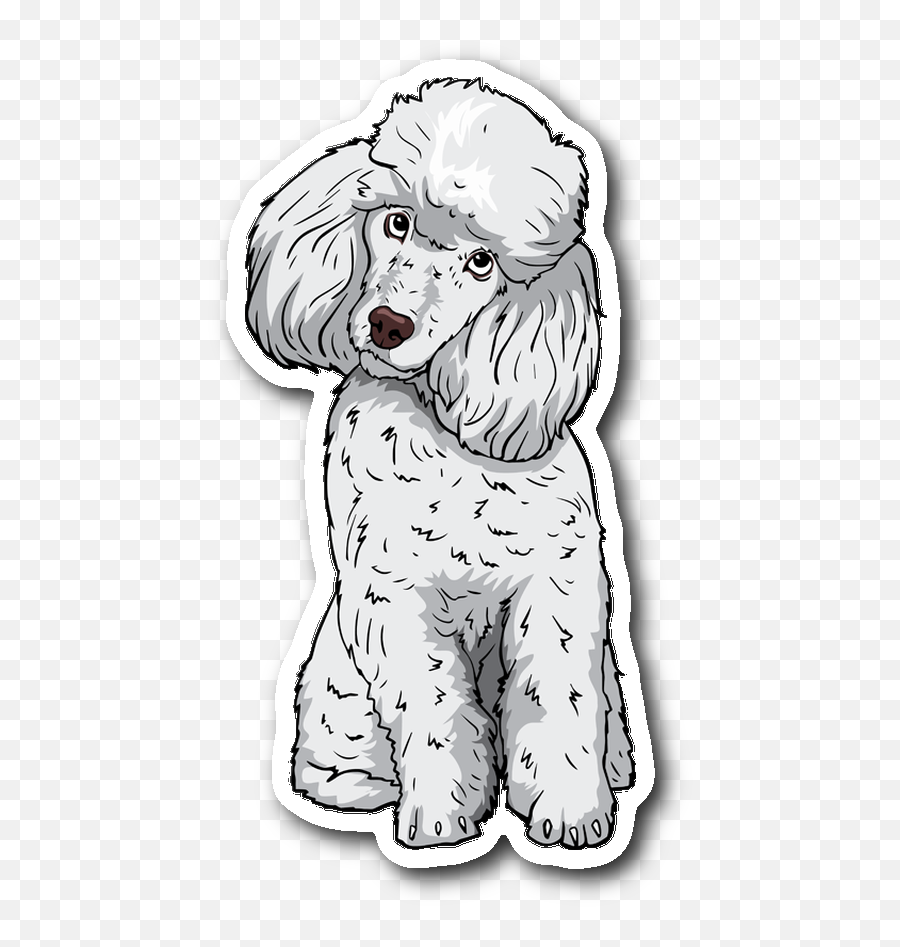 Pin - Poodle Sticker Emoji,Dog Emojis Poodle