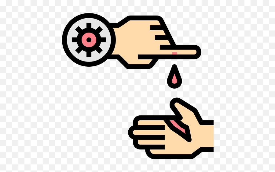 Free Cut Finger Spread Icon Of Colored - Blood Transmission Icon Emoji,Chopped Finger Emoticon