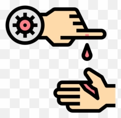 Free Cut Finger Spread Icon Of Colored - Blood Transmission Icon Emoji,Chopped Finger Emoticon