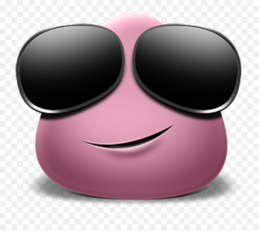 Mq Pink Blob Blobs Sunglasses Sticker By Marras - Happy Emoji,Blob Emojis Memes