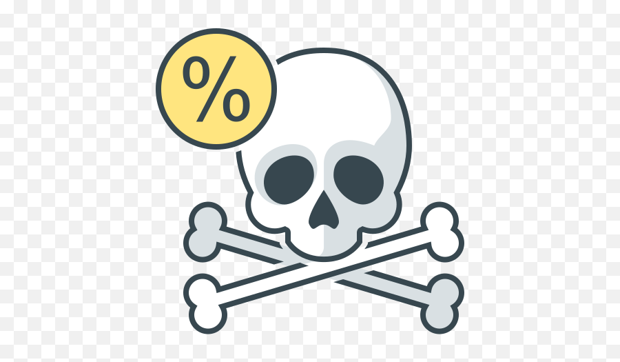 Virus Death Percent Rate Rates - Death Symbol Green Screen Emoji,Skull Emoticon Text Outlines