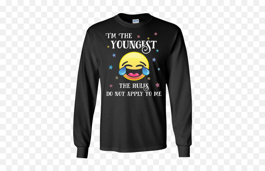 Youngest Child Shirts Emoji Funny No Rules Sister Brother - Harry Potter Shirts Long Sleeves,I'm Funny Emoticon