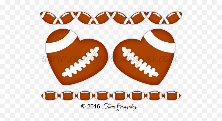 Football Clipart Heart Football Heart - For Baseball Emoji,Alabama Football Emoji