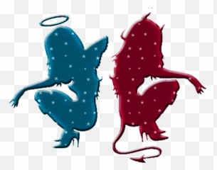 Pin - Good And Bad Girl Emoji,Angel Devil Emoji