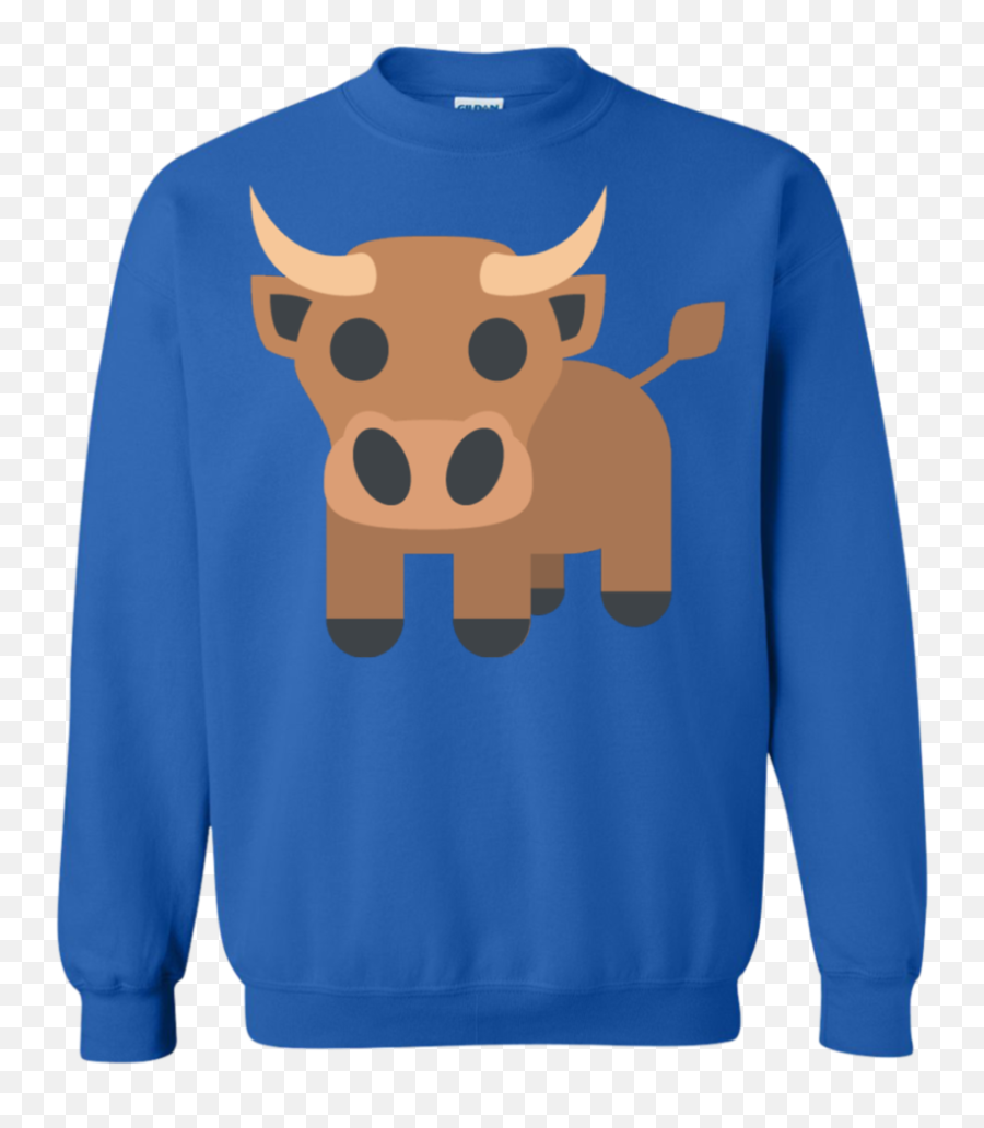 Bull Emoji Sweatshirt - Harry Potter Hufflepuff Pullover,Cow And Man Emoji