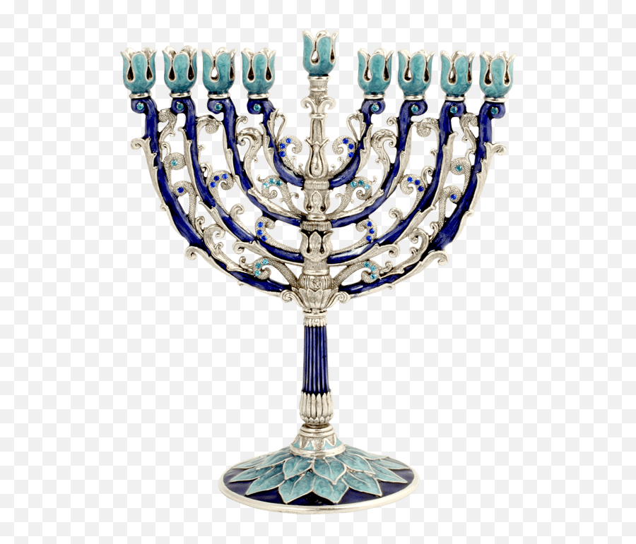 Baroque 6 - Hanukkah Menorah Emoji,Chanukah Menorah Emoticon