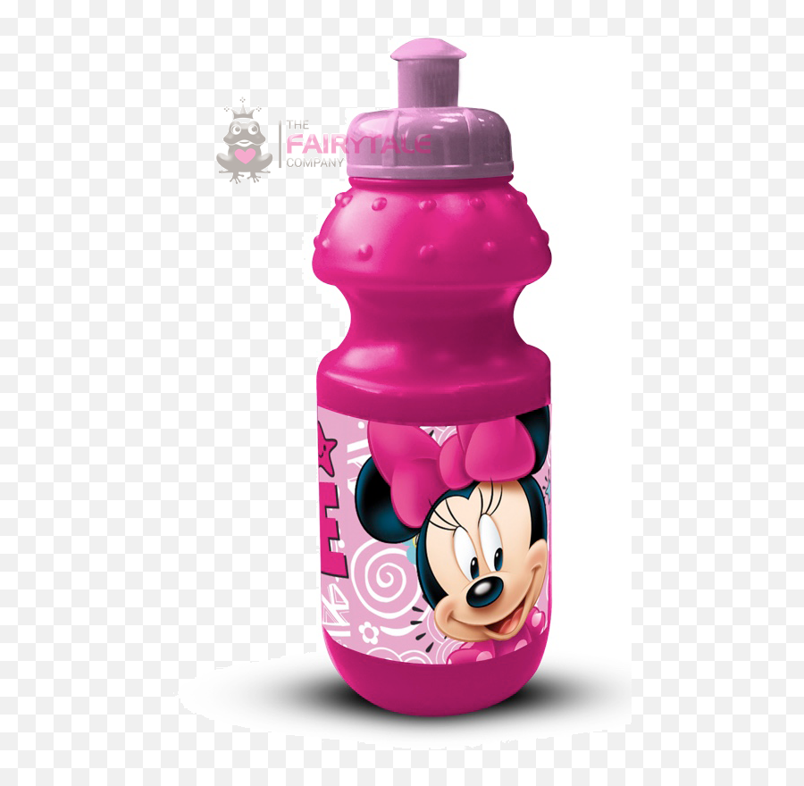 Minnie Mouse Drink Bottle Plastic 350 Ml - Botella De Spiderman Emoji,Water Bottle Emoji