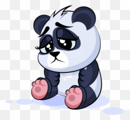Adorable Panda Emoji Stickers By Suneel Verma - Lonely Sad Panda Dp,