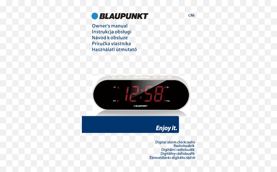 Blaupunkt Digital Alarm Clock Radio Owneru0027s Manual - Manuals Blaupunkt Emoji,Emoji Digital Alarm Clock Radio