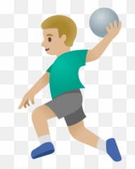 Balonmano En Tono De Piel Claro Medio - Niños Jugando Balon Mano Emoji,Emoji Dandoae Beso