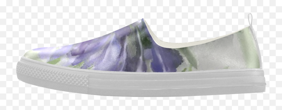 Purple Flower Apus Slip - Plimsoll Emoji,Custom Emoji Joggers