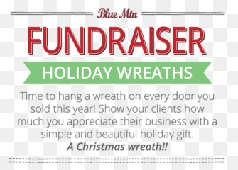 Christmas Wreath Client Gifts Blue Mtn Fundraising Emoji,Christmas Wreath Text Emoticon