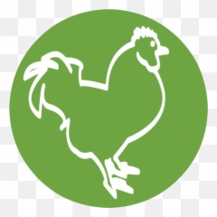 Raising Happy Chickens Icon - Circle With A Line Through Rooster Emoji,Emoji Hand And Chicken
