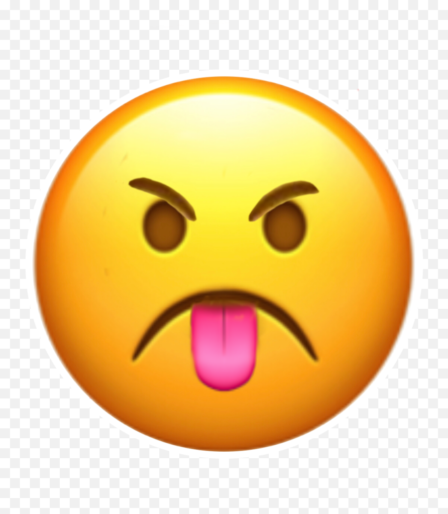 Emoji Tongue Angry Silly Tongueemoji - Happy,Silly Tongue Emoji