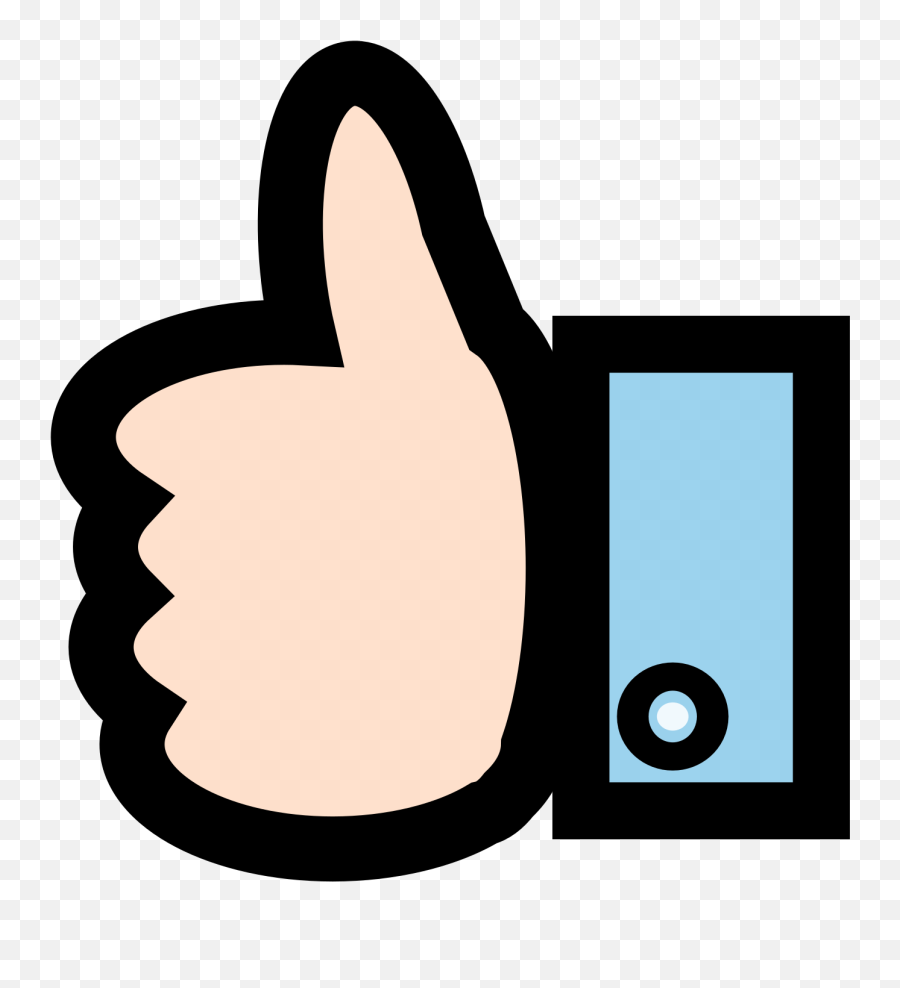 Thumbs Up - Openclipart Emoji,Thumbs Up Emoji White Transparent Background