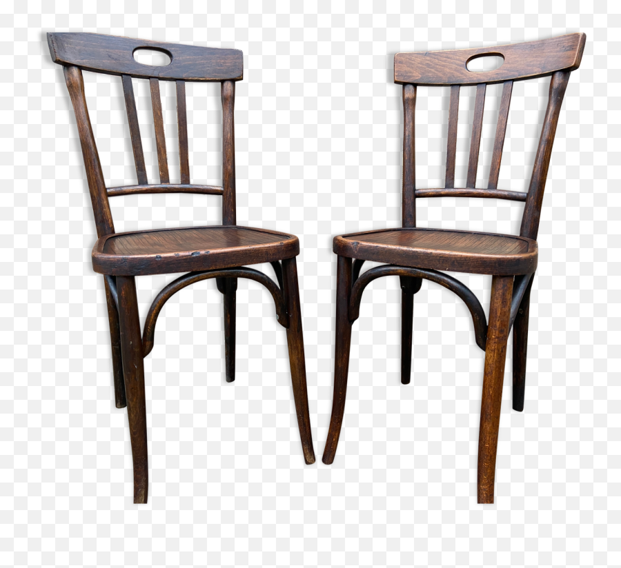 Set Of Two Bistro Chairs N14 Of Thonet Selency Emoji,Chair Emoji Meme