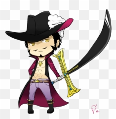 Download One Piece Chibi Mihawk By Pepschan - Hawkeye One Emoji,Hawkeye Twitter Emojis