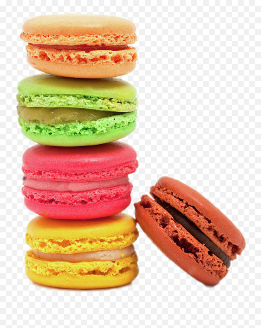 Macaroons On White Background Clipart - Macaroons Sticker Emoji,Emoji Macaroons