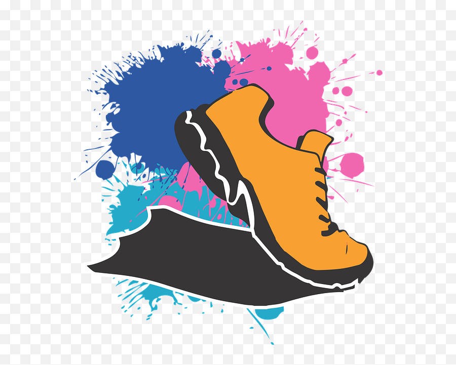 Runner Clipart Walking Fitness Runner Walking Fitness - Cartoon Running Shoes Clipart Emoji,Emoji Jogger