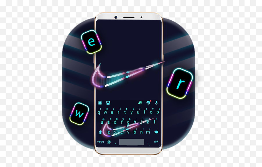 Hologram Sneaker Wike Keyboard Theme - Portable Emoji,Sneaker Emoji Keyboard