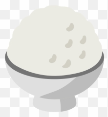 Cooked Rice Emoji Clipart - Serveware,Rice Bowl Emoji