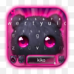 Cute Fluffy Black Cat Keyboard Theme - Apps On Google Play Dot Emoji,Kitty Emoji Copy And Paste