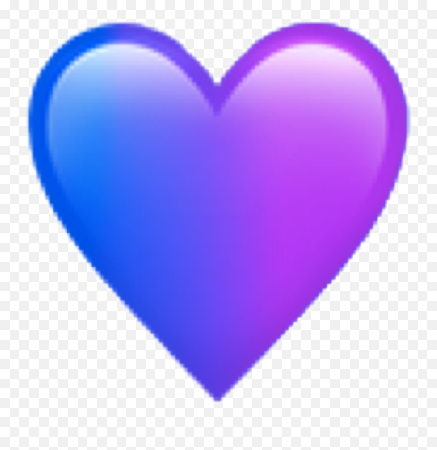 Kalp Mor Mavi Purple Blue Sticker - Mavi Kalp Ve Mor Kalp Emoji,Aski Emojis