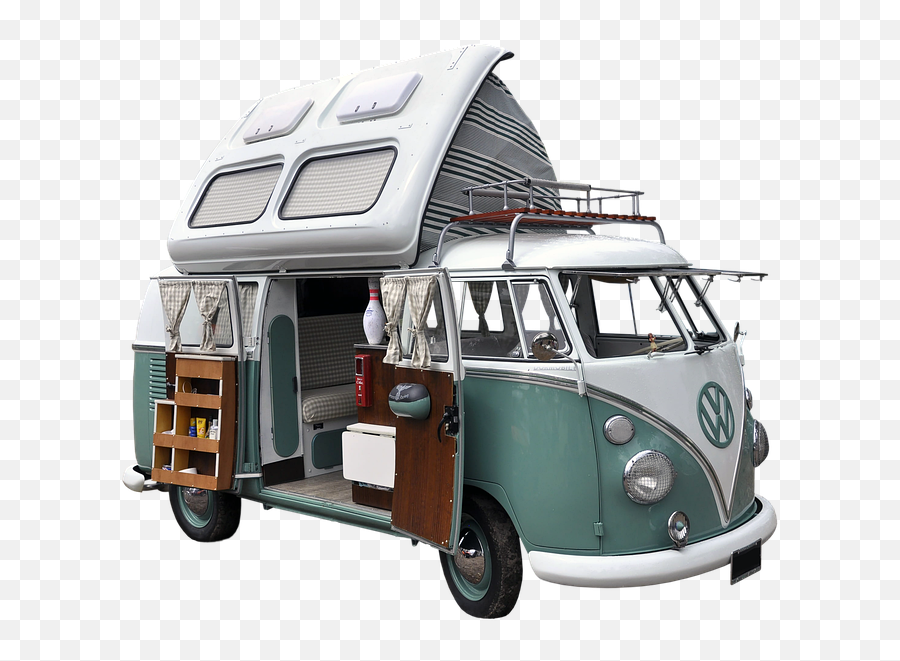 Camper Van Volkswagen - Van Life Emoji,Vw Hippie Emoji - Free Emoji PNG ...