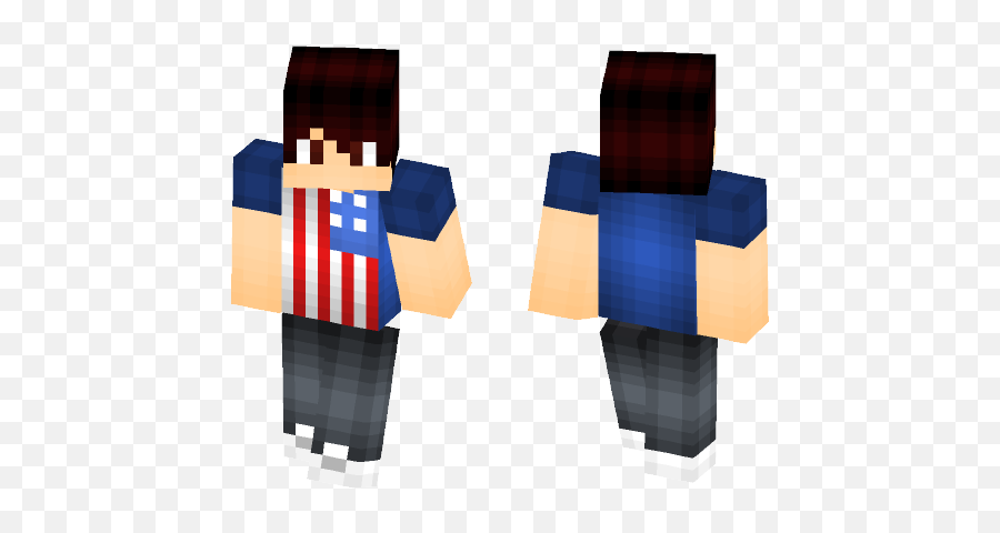 4th July Skin - Boy Minecraft Skin Suit Emoji,Fourth Of July Emoji