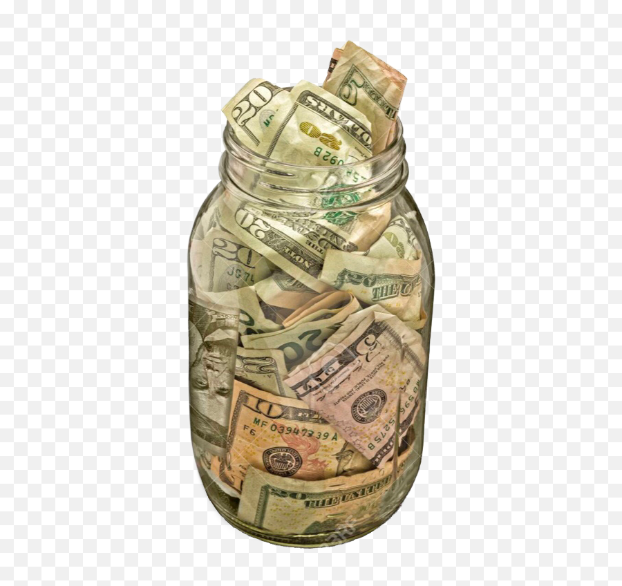 Moneyjar Money Jar Cash Sticker By Phoninhome6 - Jar Filled With Money Emoji,Cash Emoji