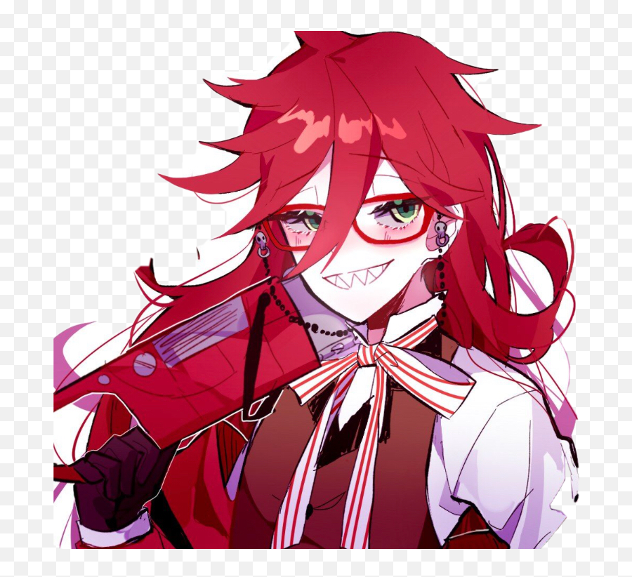 Grellsutcliff Sticker By Eviii - Fictional Character Emoji,Grell Sutcliff Emojis