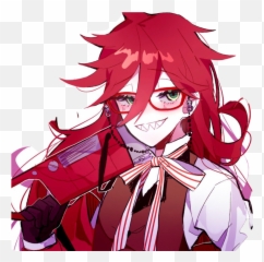 Grellsutcliff Sticker By Eviii - Fictional Character Emoji,Grell Sutcliff Emojis