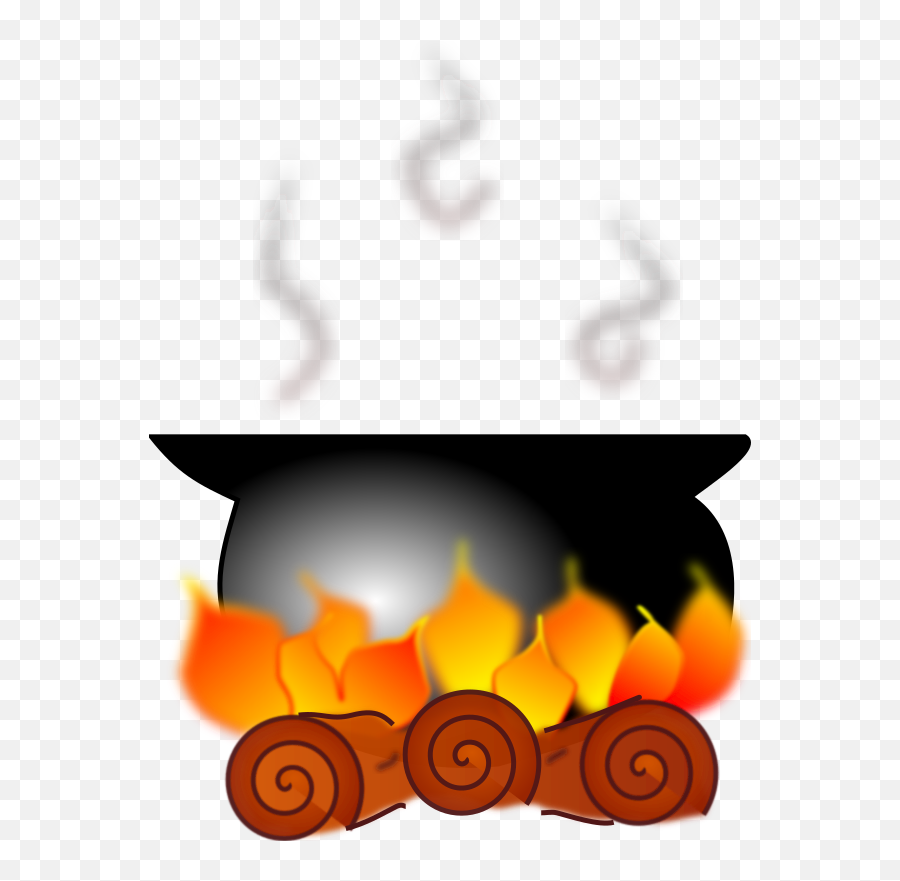 Artist - Openclipart Fire Cooking Pot Clipart Emoji,Mariquita Emoticon