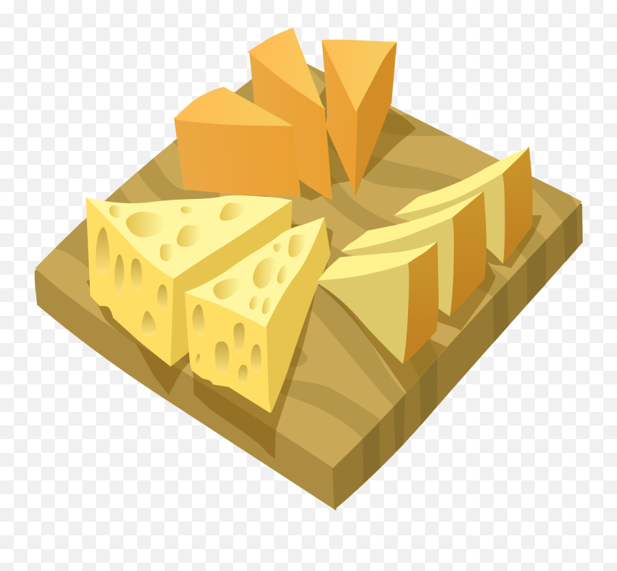 Triangles Of Different Swiss Cheese - Cheese Plate Clipart Emoji,Emotions Of Cheese