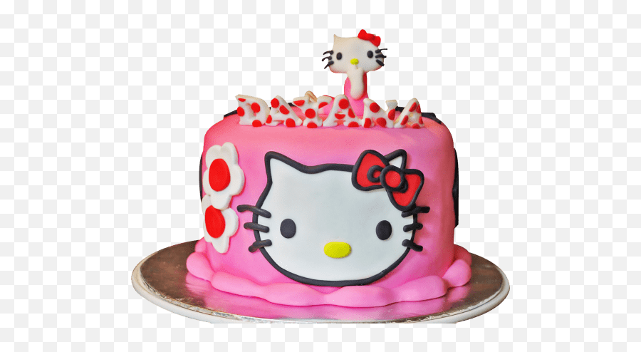 Hello Kitty Cake - Hello Kitty Cake Transparent Emoji,Emoji Birthday Cakes At Walmart