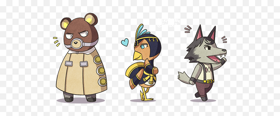 What A Unique - Looking Bunch Of Villagers By A Miru Lee 4 Beowulf Animal Crossing Emoji,Emotion Animal Crossing Gleeful