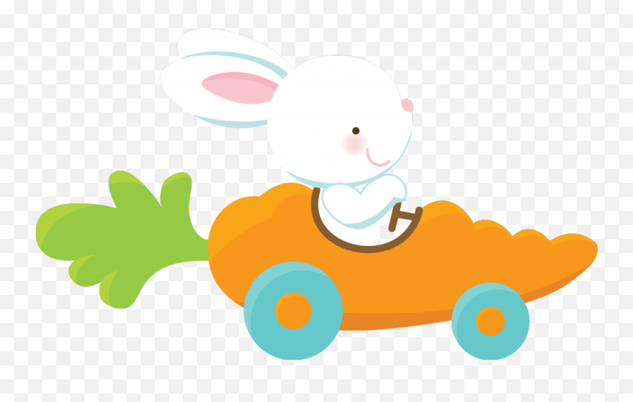 Easter Art Easter Kids Cartoon Clip Art - Carrot Car Clipart Emoji,Easter Bunny Taking A Dump Emoji