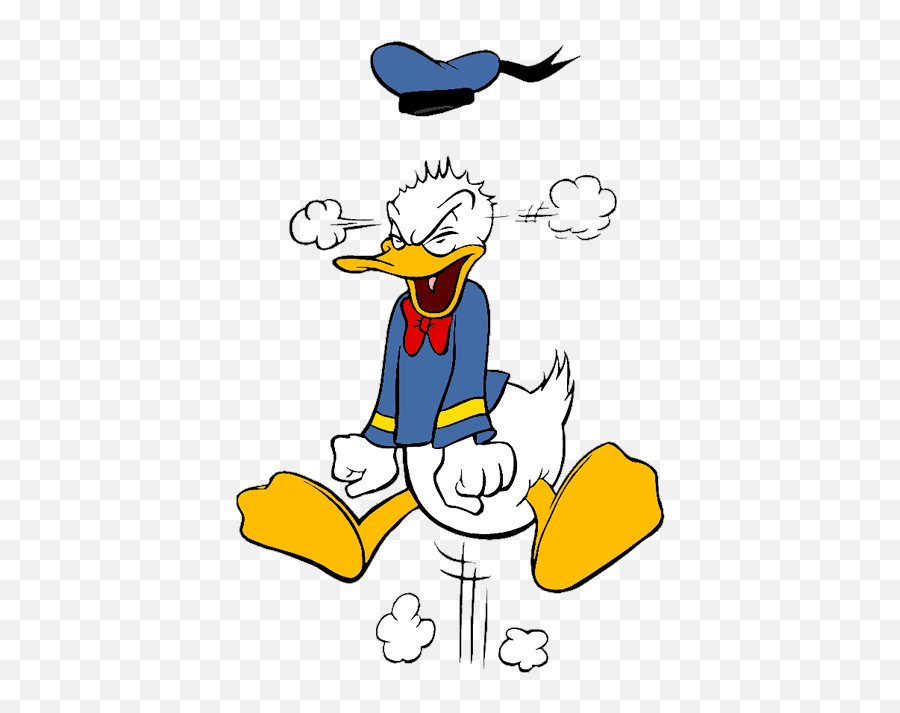 Donald Duck Transparent - Transparent Donald Duck Mad Emoji,Angry Donald Duck Emoji